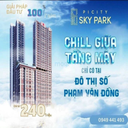 Thanh toán 320 triệu sở hữu căn hộ 70m2 2pn2wc tại Picity Sky Park