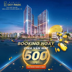 Căn 2pn 60m2 Picity Sky Park thanh toán 20% đến nhận nhà gần Giga Mall